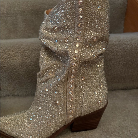 Jessica Simpson Rhinestone Boots size 6 - Picture 9 of 10